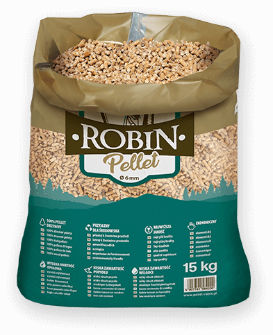 worek pelletu opałowego Robin do kupienia w Ropczycach lub sklepie internetowym